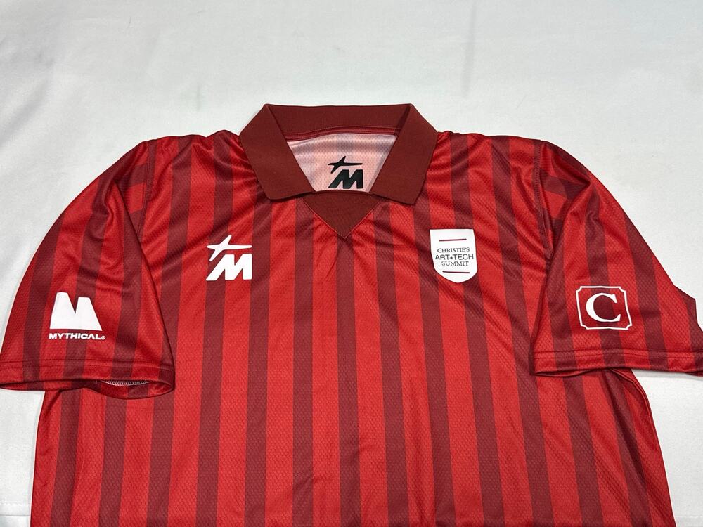 Mythical Red Jersey Collar Shirt - Christie's Art Tech Summit - Size 2XL